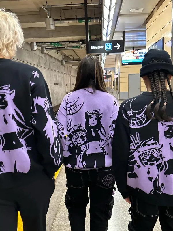 Anime Knitted Sweater