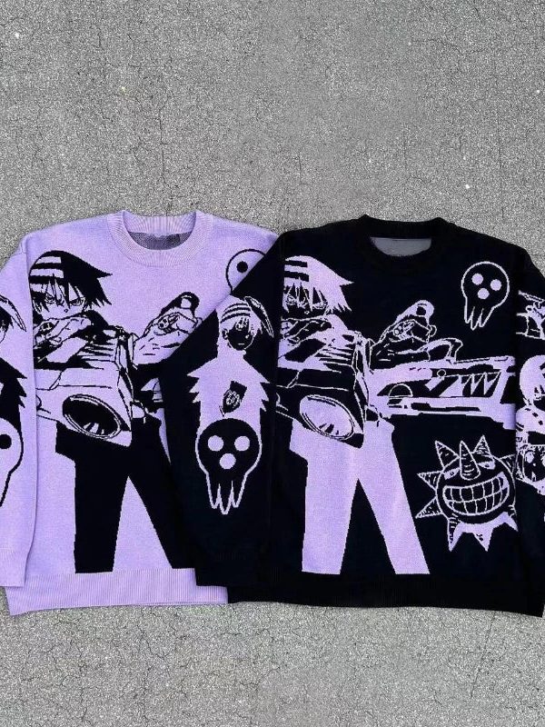 Anime Knitted Sweater