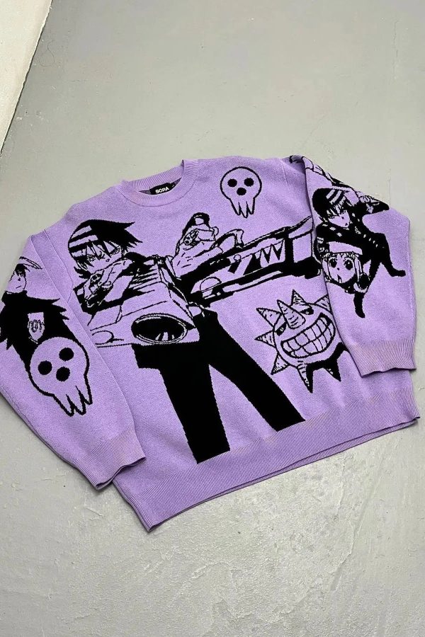 Anime Knitted Sweater