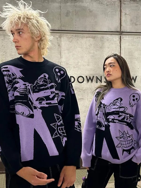 Anime Knitted Sweater