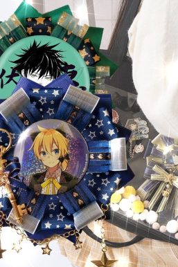 Anime Rose Ribbon Decoration for Ita Bags