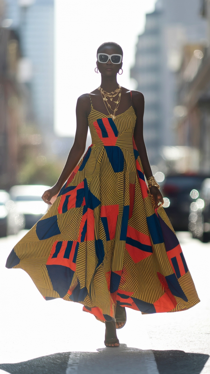 Embrace Culture with an Ankara Maxi Dress This Season outfit idea