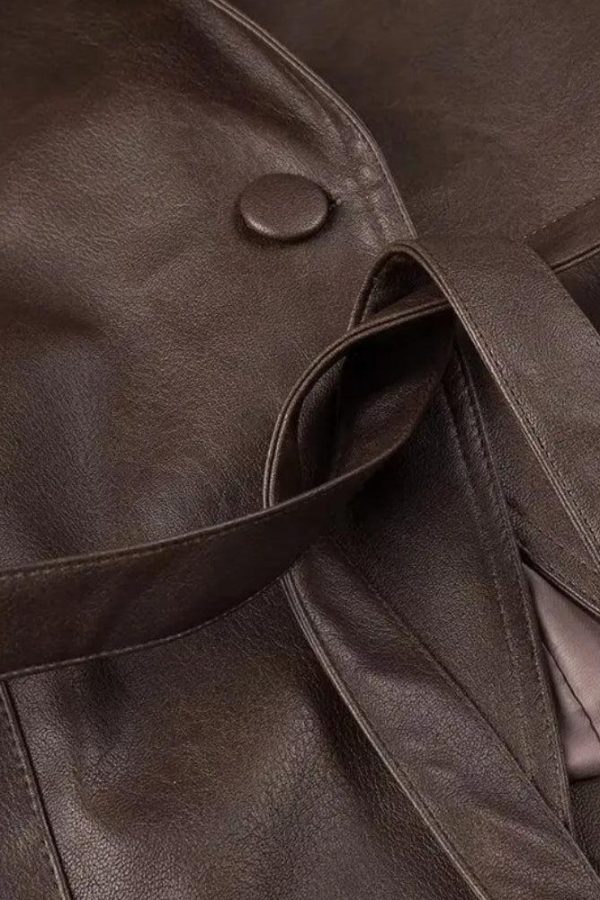 Asymmetric Faux Leather Jacket