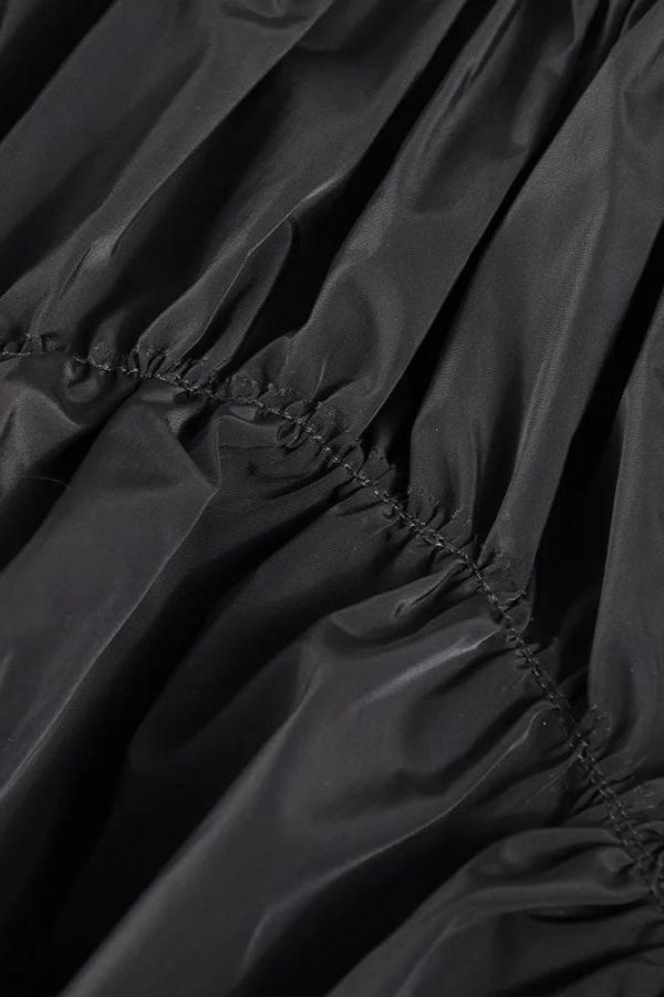 Asymmetric Ruched Mini Skirt