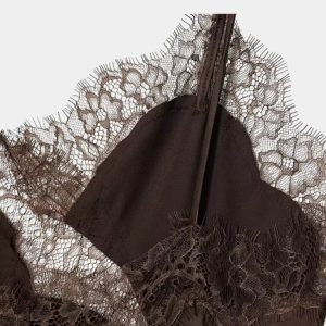 Asymmetrical Lace Mini Dress