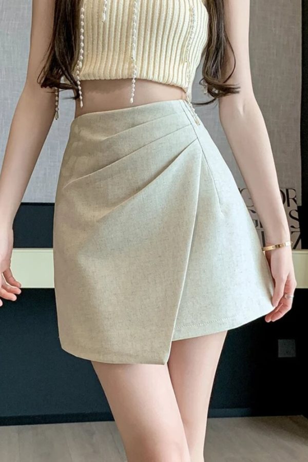 Asymmetrical Mini Skirt