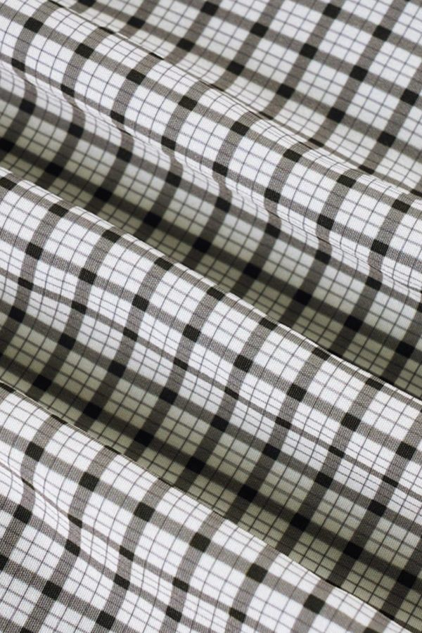 Back Tie Plaid Shirt