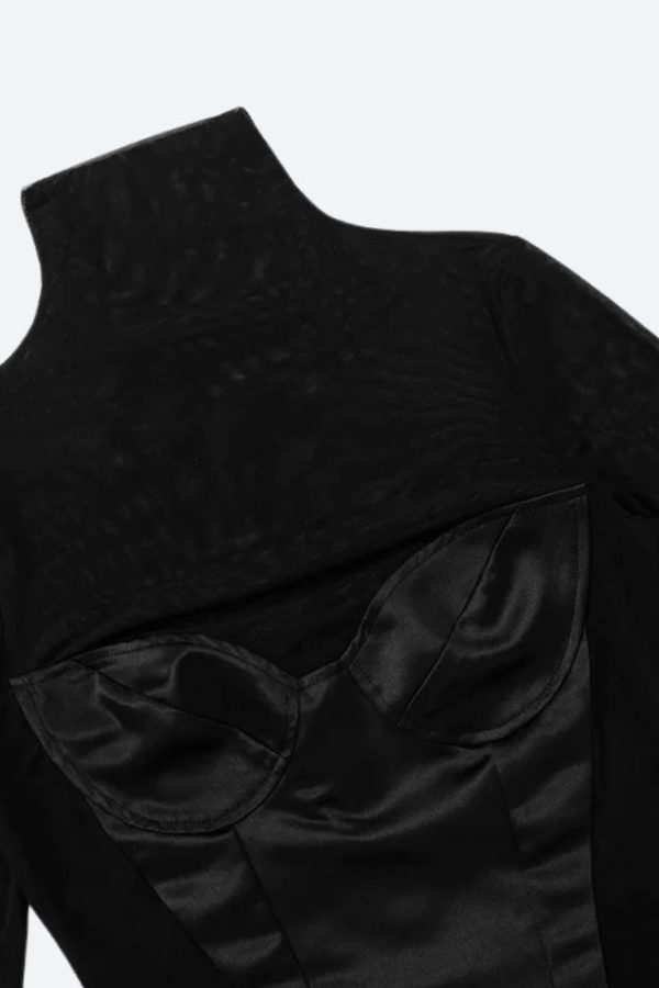 Baddie Cut Out Sheer Mini Dress