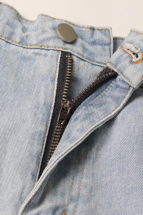 Baddie Embellished Cut-Out Jeans