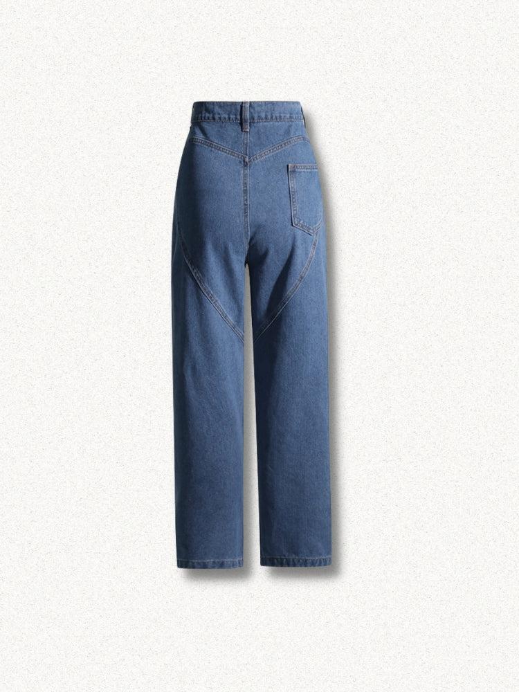 Baddie Embellished Cut-Out Jeans Baddie Embellished Cut-Out Jeans