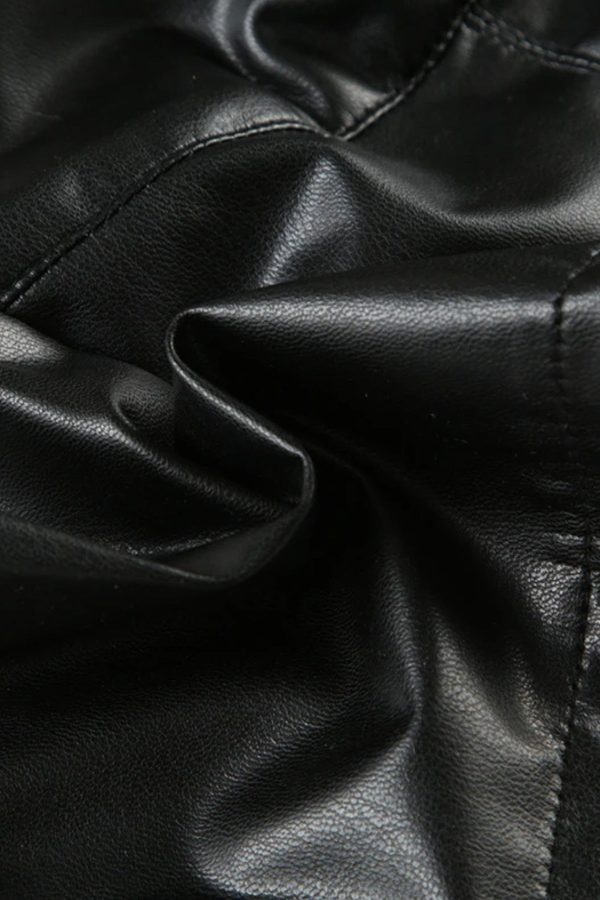 Baddie Faux Leather Crop Top