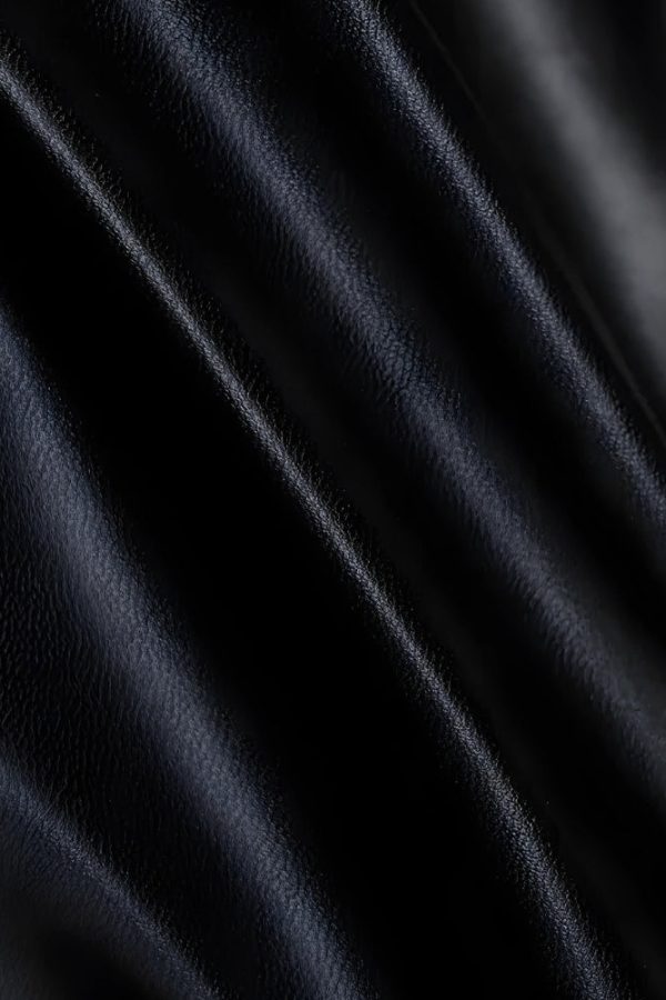 Baddie Faux Leather Lace Up Crop Top