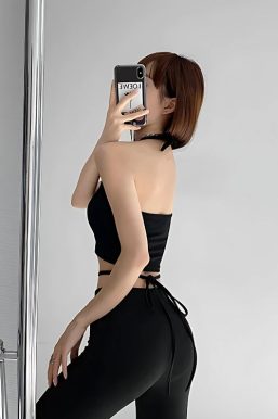 Baddie Heart Ring Halter Top