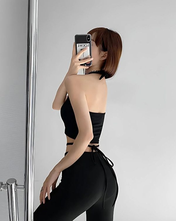 Baddie Heart Ring Halter Top