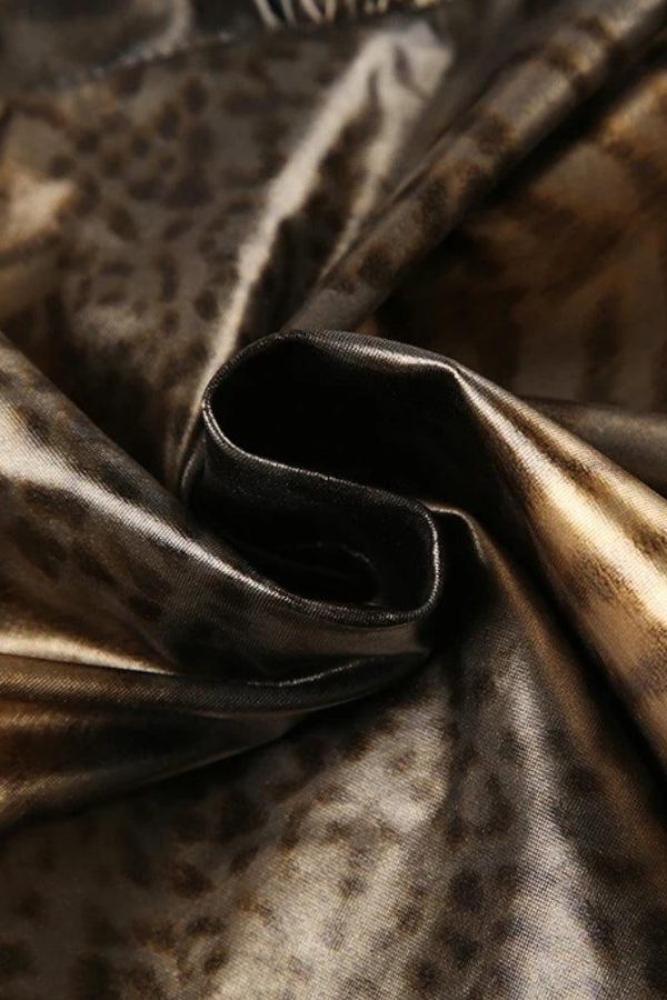 Baddie Leopard Backless Top