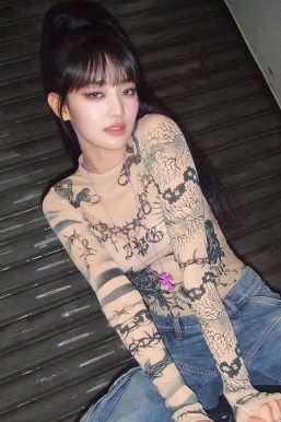 Baddie Mesh Tattoo Top