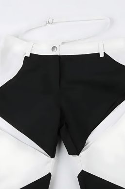 Baddie Patchwork Cut-Out Festival Pants