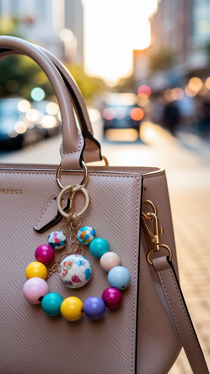 Bag Keychain Beads: The Latest Trend in Accessories outfit idea