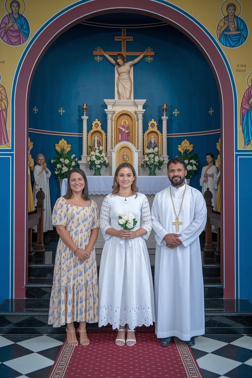 Stylish Baptism Outfit for Women in Kerala Churches outfit idea