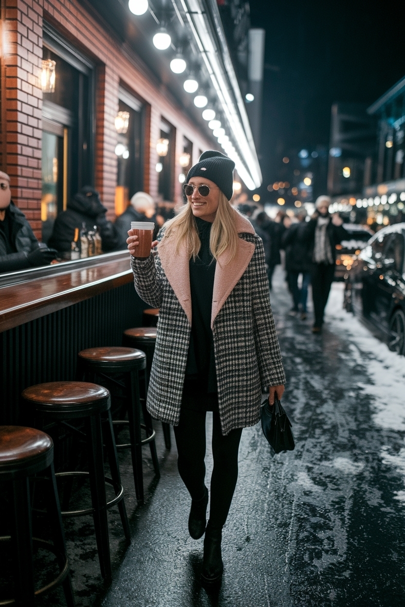 Bar Hopping Outfit Night Winter: Stay Chic and Warm outfit idea