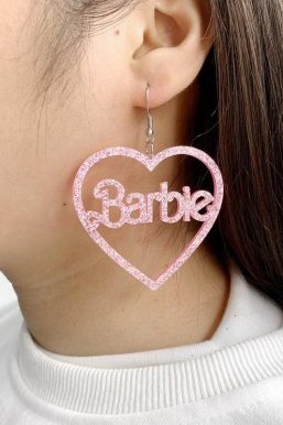 Barbie Glitter Earrings