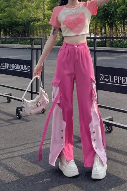 Barbie Patchwork Cargo Pants