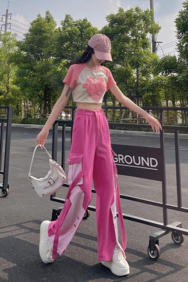 Barbie Patchwork Cargo Pants