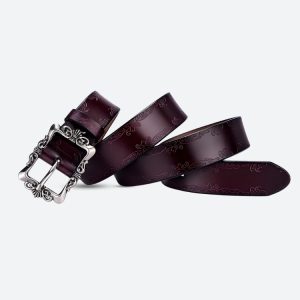 Baroque Faux Leather Belt