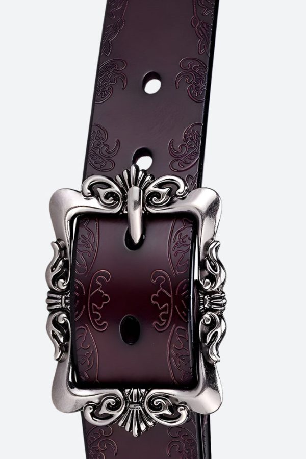 Baroque Faux Leather Belt