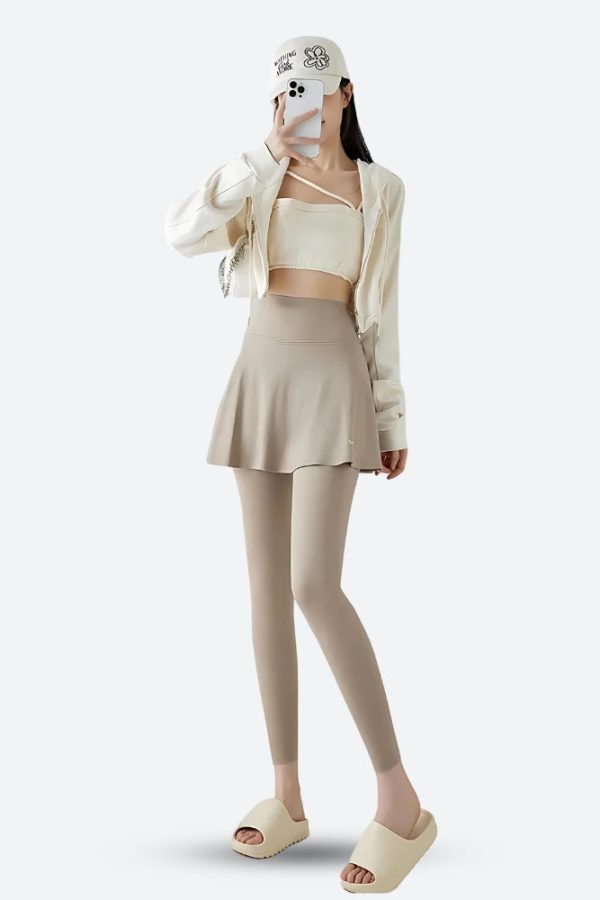 Basic Sport Leggings Mini Skirt