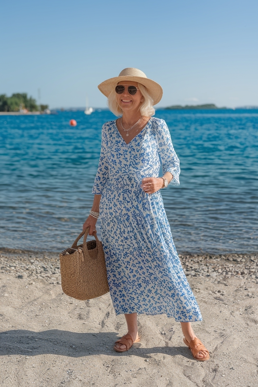 Beach Outfit for Women Over 50: Look Fabulous by the Sea outfit idea