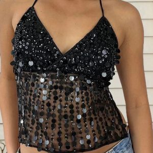 Beaded Backless Top