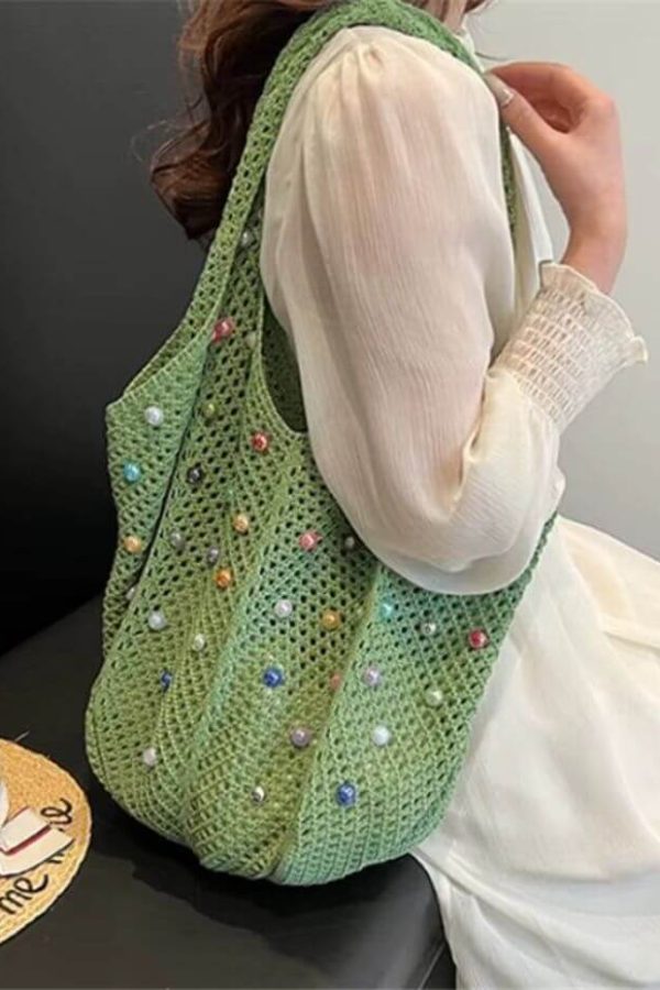 Beaded Crochet Bag