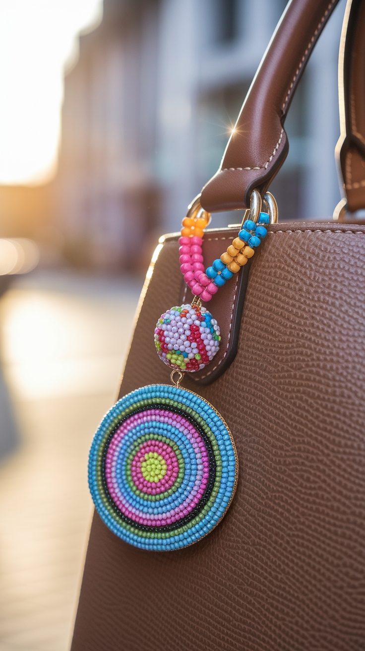 Beaded Bag Charm: Add Flair to Your Handbag outfit idea