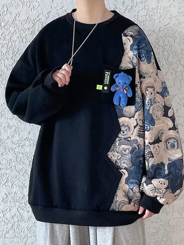 Bear Printed Sweater