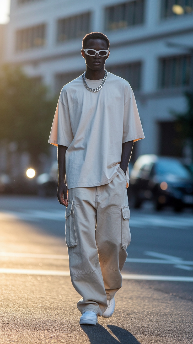 H2: Effortless Beige Baggy Cargo Pants Outfit for Every Day outfit idea