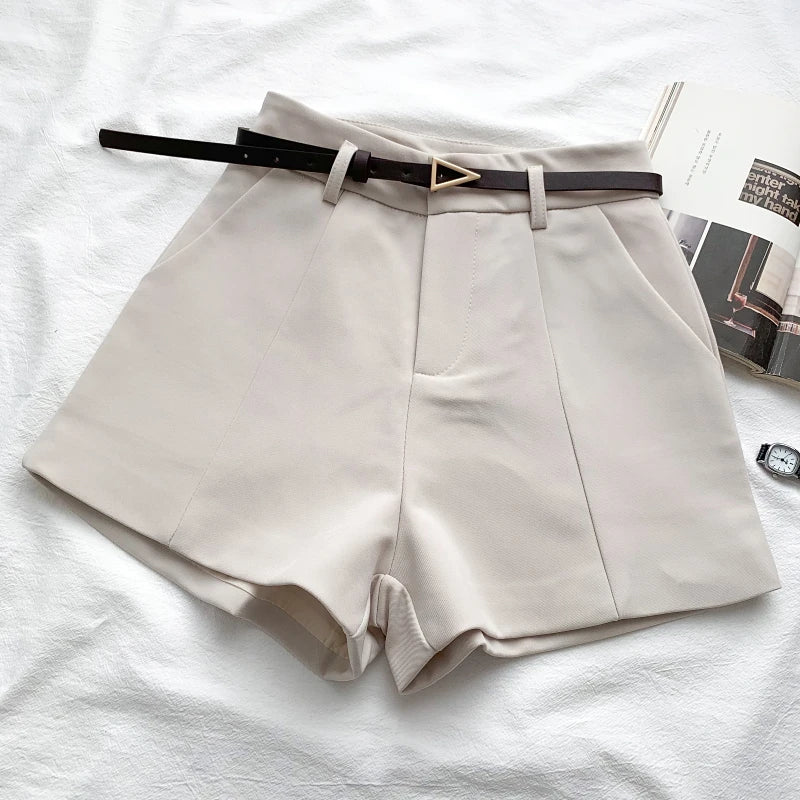 Belted High Waisted Shorts Belted High Waisted Shorts