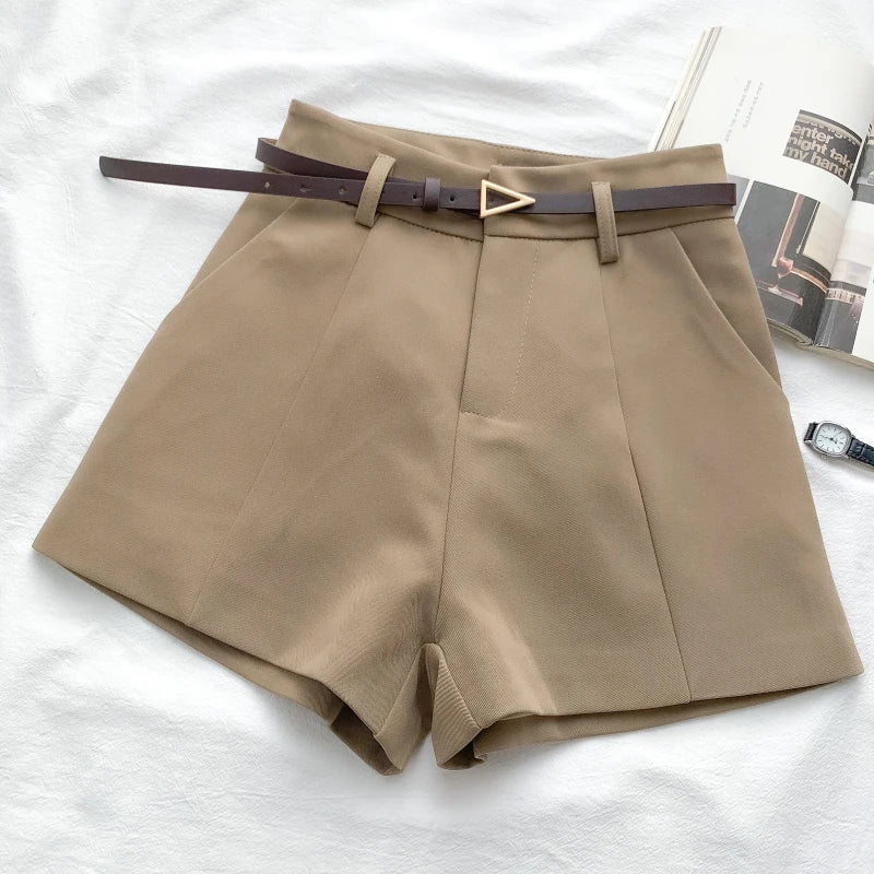 Belted High Waisted Shorts Belted High Waisted Shorts