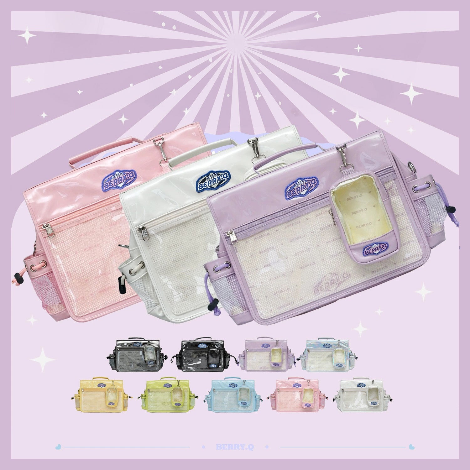 BERRYQ Casual ACGN Ita Bag Gender Neutral Style Shoulder Bag