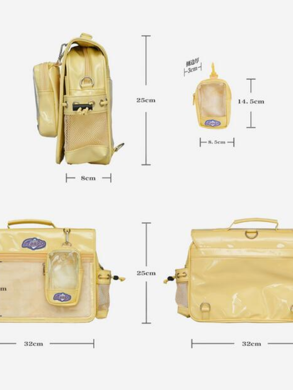 BERRYQ Casual ACGN Ita Bag Gender Neutral Style Shoulder Bag