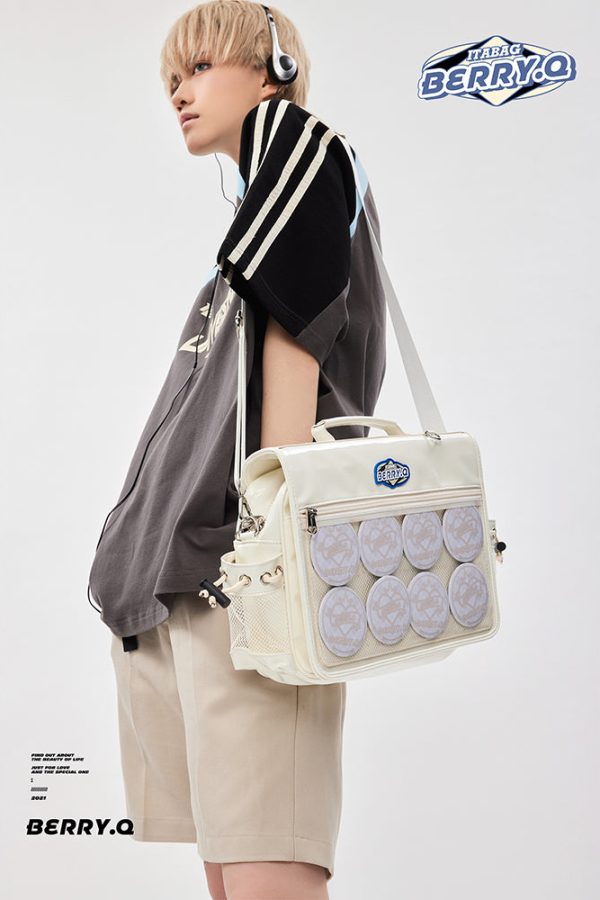 BERRYQ Casual ACGN Ita Bag Gender Neutral Style Shoulder Bag