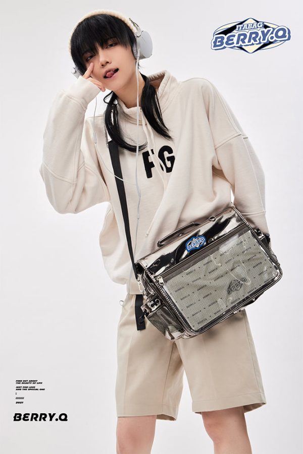 BERRYQ Casual ACGN Ita Bag Gender Neutral Style Shoulder Bag