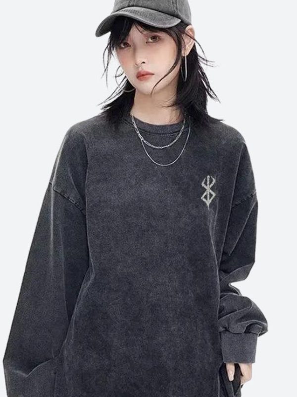 Berserk Printed Distressed Unisex Sweatshirt