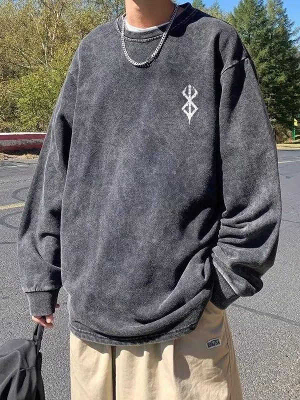 Berserk Printed Distressed Unisex Sweatshirt