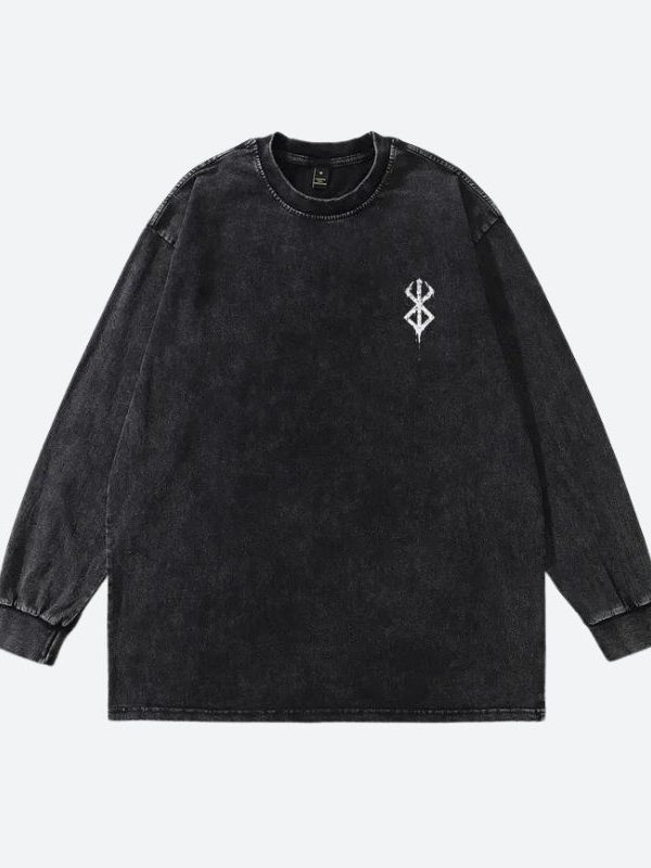 Berserk Printed Distressed Unisex Sweatshirt