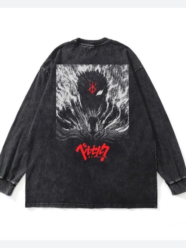 Berserk Printed Distressed Unisex Sweatshirt