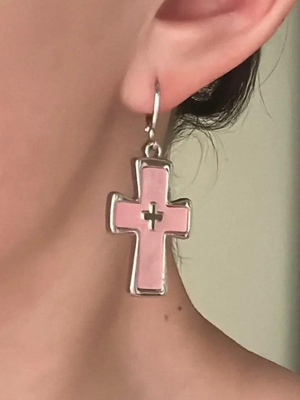 Bimbocore Cross Earrings