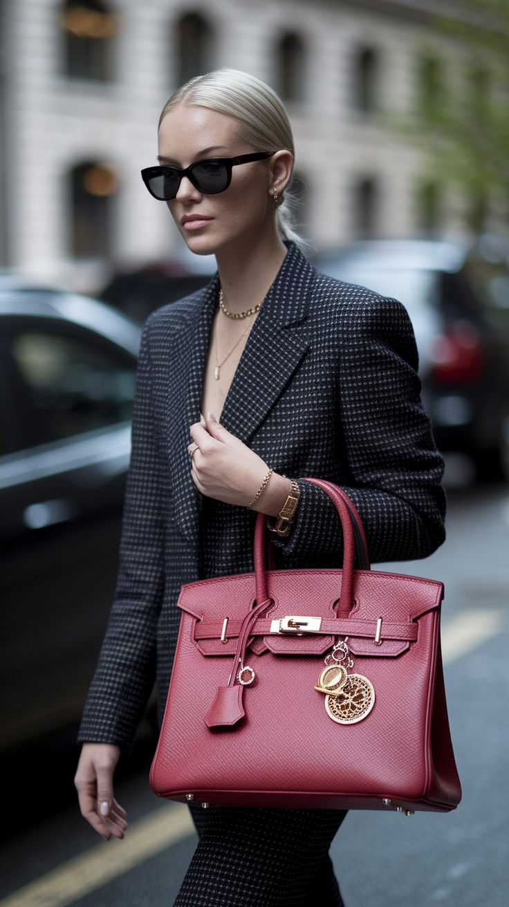 Styling Your Birkin Bag with Charms for Flair outfit idea