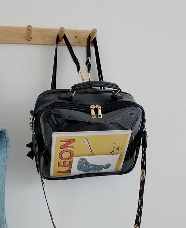 Black Ita Messenger Bag - Backpack