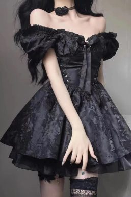 Black Princess Mini Dress